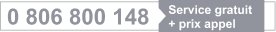 0 806 800 148 - Service gratuit + prix appel